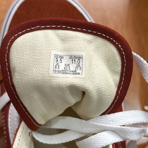 NWT VANS Old Skool Suede Burnt Brick size 9.5 - Picture 5 of 8